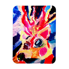 Deer winter joy magnet