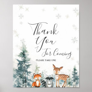 Deer Winter ONEderland Vielen Dank für Ihr Kommen Poster