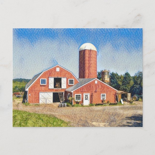 Deerfield Farm Postkarte (Vorderseite)
