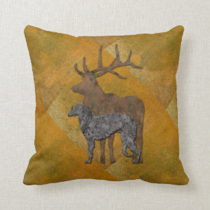 Deerhound & deer kissen