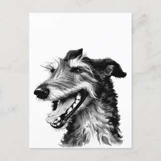 Deerhound | Niedlich Hound Postkarte