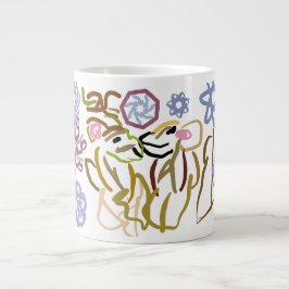 Deer's winter lover Jumbo-Tasse