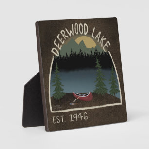 Deerwood Lake Canoy Inspirivity Plaque Fotoplatte