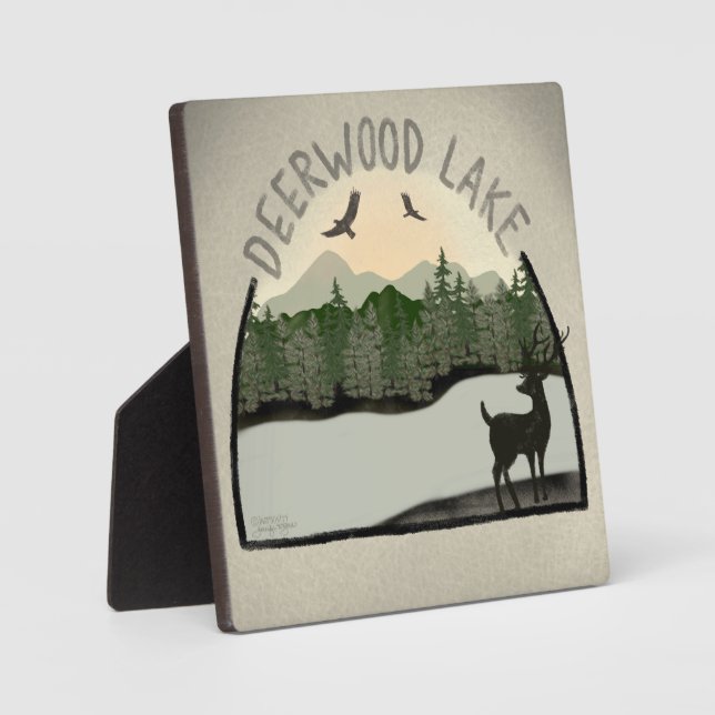 Deerwood Lake Dee Inspirivity Plaque Fotoplatte (Vorderseite)