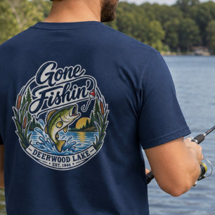 Deerwood Lake Gone Fishing Lake Leben T-Shirt