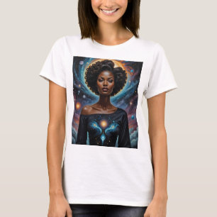 Déesse céleste Énergie cosmique T-shirt Galaxie Ar