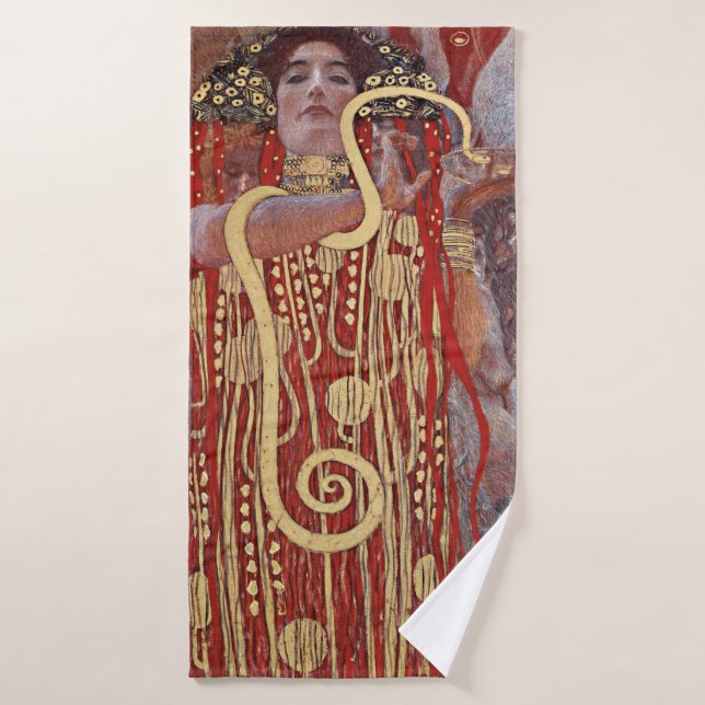 Déesse de la Santé, Hygiéie (Salus), Gustav Klimt (Serviette de bain)