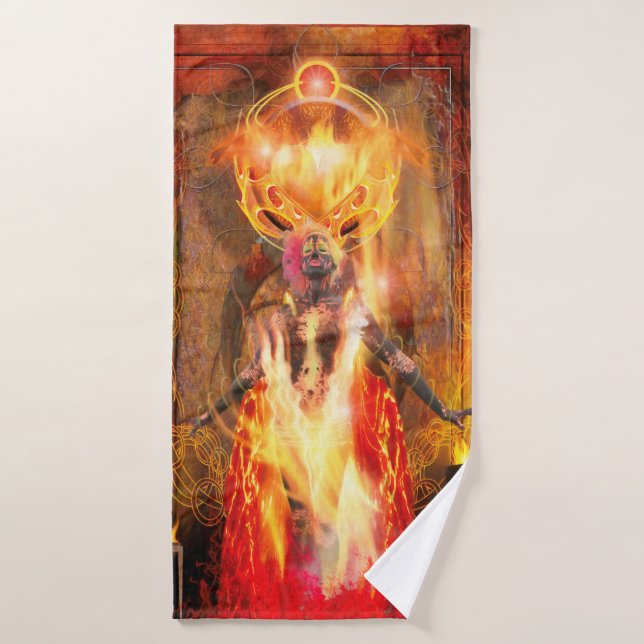 Déesse du feu PELE (Serviette de bain)