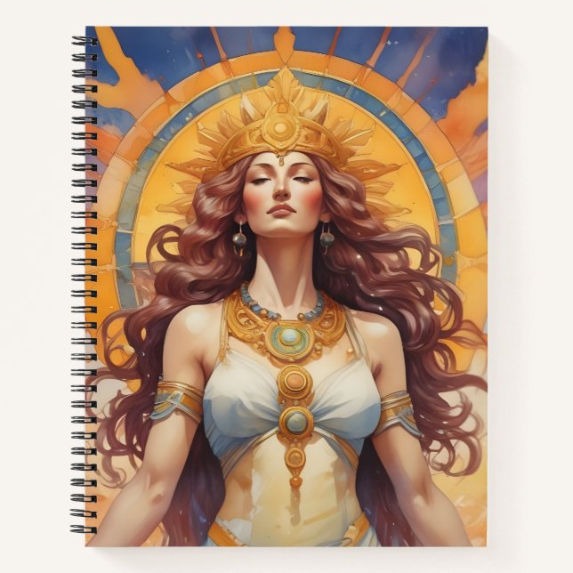 Déesse du Soleil Notizbuch (Vorderseite)