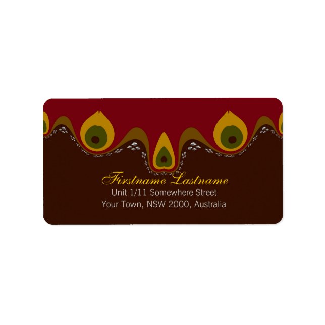 Déesse flamme Étiquettes spéciaux (Devant)