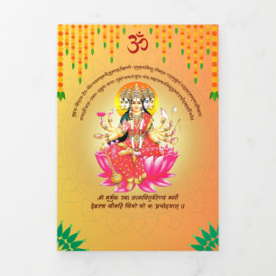 Déesse Gayatri Devi Upanayanam Modèle du programme