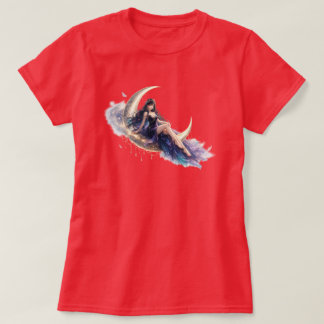 Déesse Lunaire Céleste T-Shirt pour Femme | Fantai