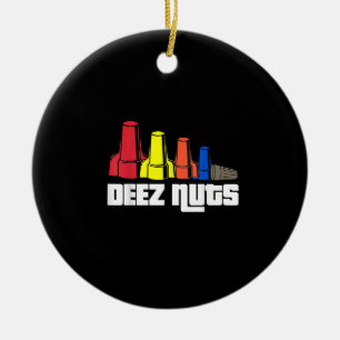 Deez Nuts Electrician Gift Keramik Ornament