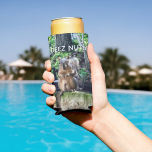 Deez Nuts Funny Squirrel Foto Adult Humor Selters Dosenkühler