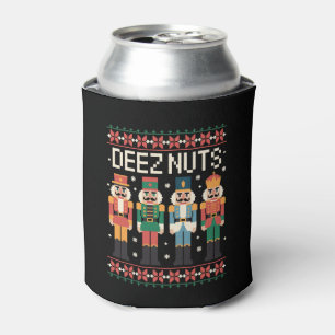 Deez Nuts Lustiger Weihnachts-Nussknacker Xmas-Fes Dosenkühler