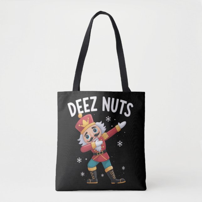 Deez Nuts Nussknacker Nuss Lustiges Weihnachten  Tasche (Vorderseite)