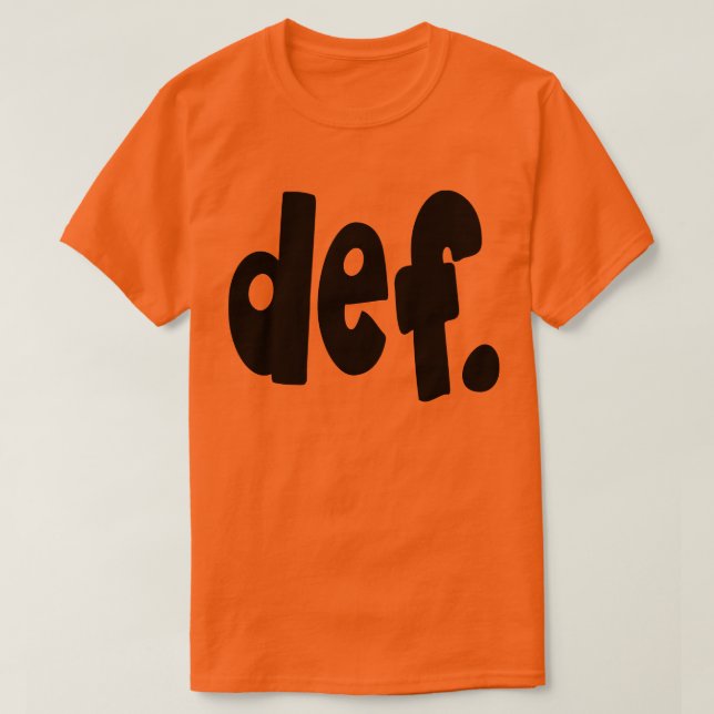 def. T-Shirt (Design vorne)