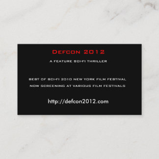 Defcon 2012, ein visitenkarte