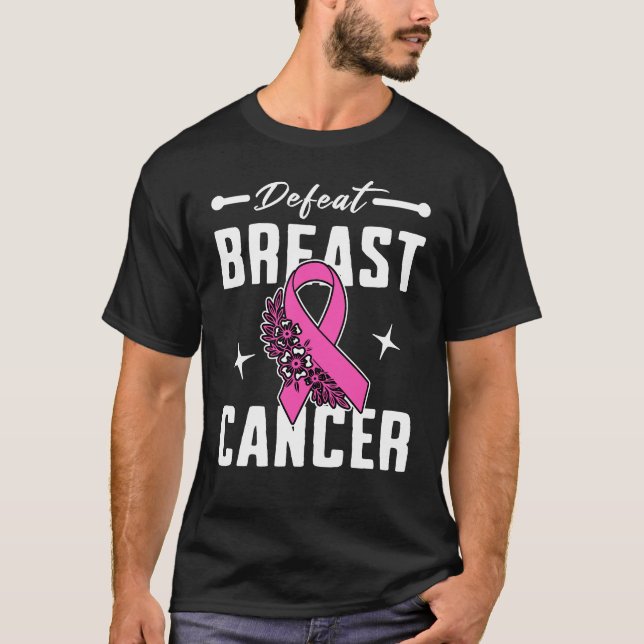 Defeat Breast Cancer T-Shirt (Vorderseite)
