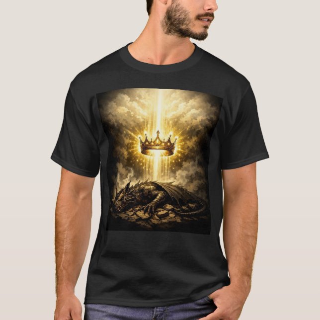 Defeated dragon by King Jesus T-Shirt (Vorderseite)