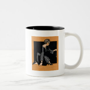 Defekte Perlen-Halskette Zweifarbige Tasse