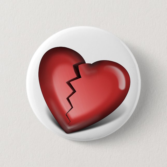 defektes Herz Button (Vorderseite)