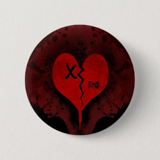 Defektes Herz-Knopf Button