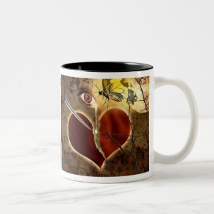 Defektes Herz zum Set Sie frei Tasse