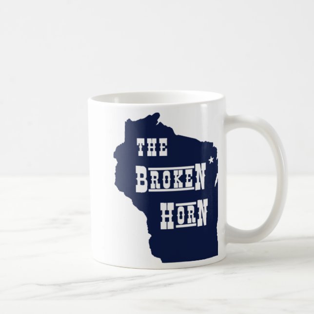 defektes Horn-Tassenblau Kaffeetasse (Rechts)