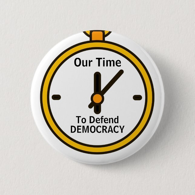 Defend Democracy Button (Vorderseite)