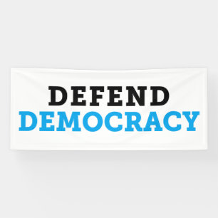 Défendez la bannière de démocratie