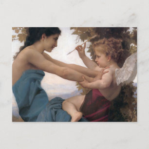 Defending a Heart Against Eros Bougereau Postkarte