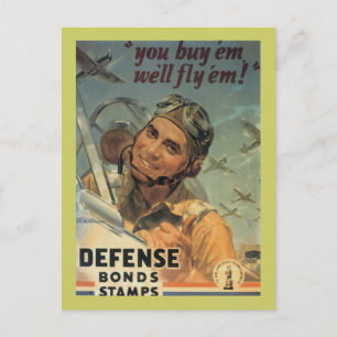 Defense Bond Stamps Postkarte