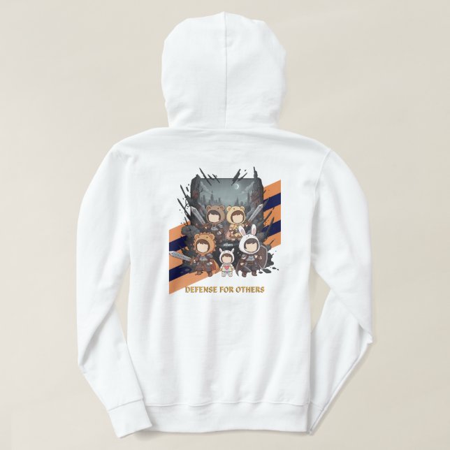 Defense for Others - Little Guardians Hoodie (Design Rückseite)