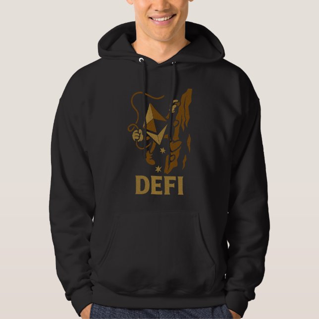 DeFi Ethereum Decentralized Rock Climber Summit Hoodie (Vorderseite)