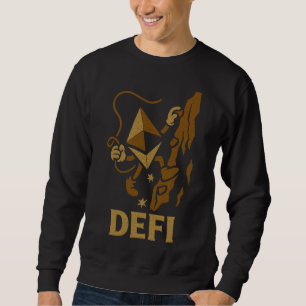 DeFi Ethereum Klettert Dezentralisierte Web3 Krieg Sweatshirt