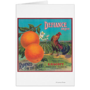 Defiance Orange LabelVenice Cove, CA