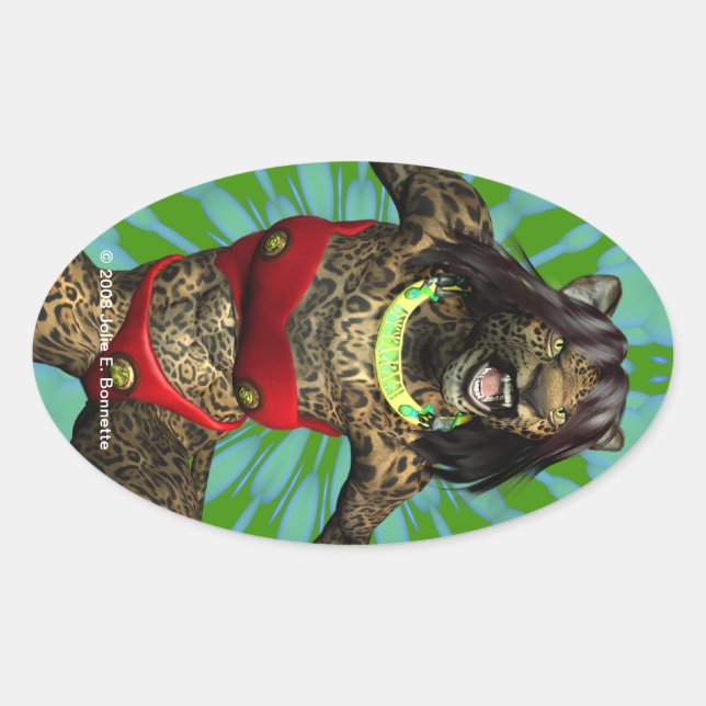 Defiance Oval Sticker (Vorderseite)