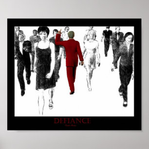 Defiance Red Poster
