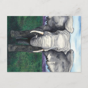 Defiant - Afrikanischer Elefant Postkarte