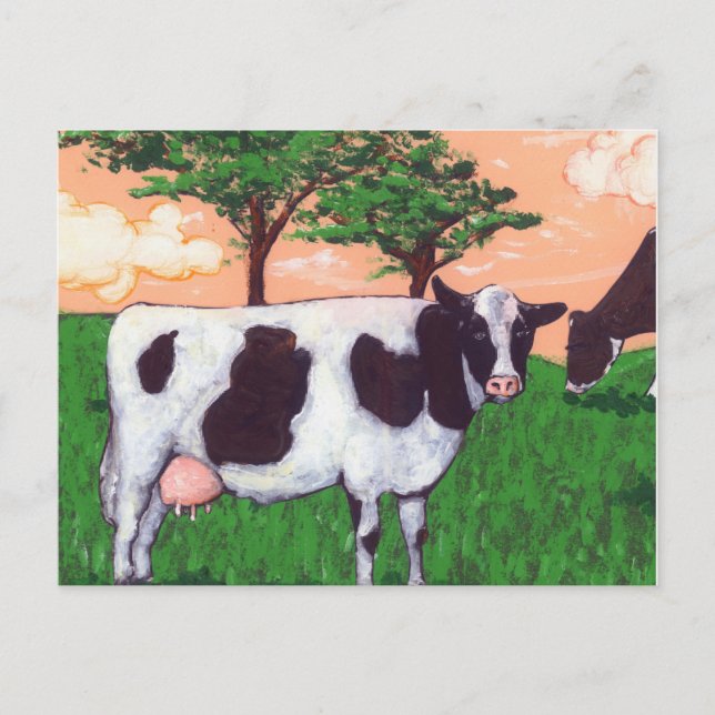 Defiant Dairy Cow Postkarte (Vorderseite)