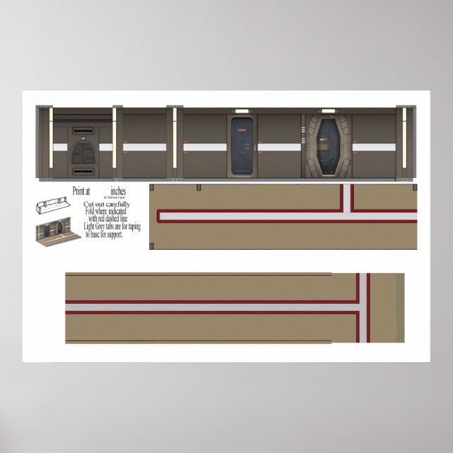 Defiant Korridor Diorama Hintergrund Poster (Vorne)