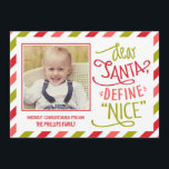 Definieren Sie eine schöne Weihnachts-Fotokarte Feiertagskarte<br><div class="desc">Feiern Sie die Saison mit dieser modernen und stilvollen Urlaubskarte von Berry Berry Sweet. Besuchen Sie WWW.BERRYBERRYSWEET.COM für mehr unserer stilvollen Feriensammlungen. Anpassbare Hintergrundfarbe.</div>