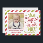 Definieren Sie eine schöne Weihnachts-Fotokarte Feiertagskarte<br><div class="desc">Feiern Sie die Saison mit dieser modernen und stilvollen Urlaubskarte von Berry Berry Sweet. Besuchen Sie WWW.BERRYBERRYSWEET.COM für mehr unserer stilvollen Feriensammlungen. Anpassbare Hintergrundfarbe.</div>