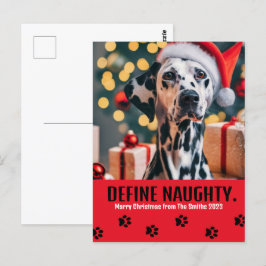 Definieren Sie einen schönen Pet Foto Weihnachten  Postkarte
