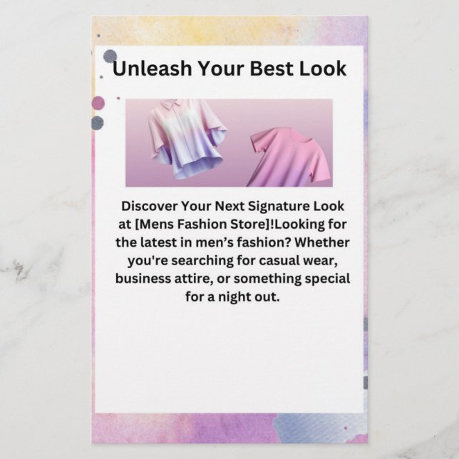 Definieren Sie Ihren Stil mit diesem Flyer neu (Vorne)