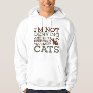 Definieren zu vieler Katzen Hoodie