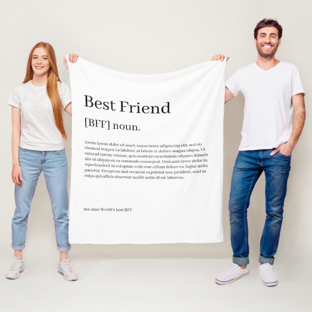 Definiert Ihren eigenen Spaß Personalisiert Fleecedecke (Beispiel)