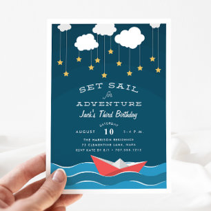 Définir la voile   Invitation du Anniversaire de e