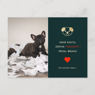 Définir Naughty   Votre Carte de vacances pour chi